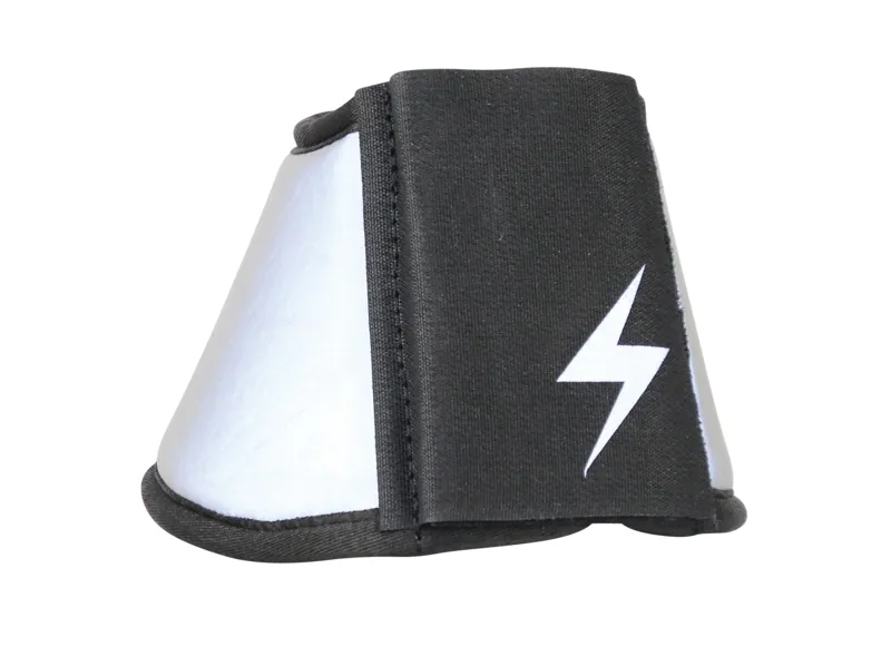 Hy Equestrian Silva Flash Over Reach Boots - Reflective Silver/Black-2